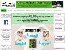 Tablet Screenshot of homes4dogs.co.uk